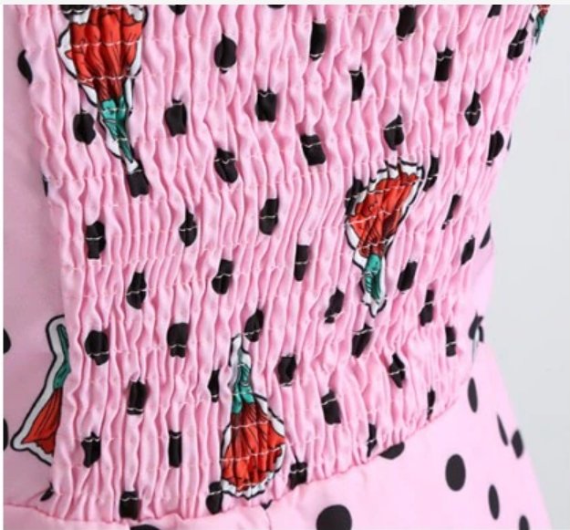 Vintage Pöttyös Ruha