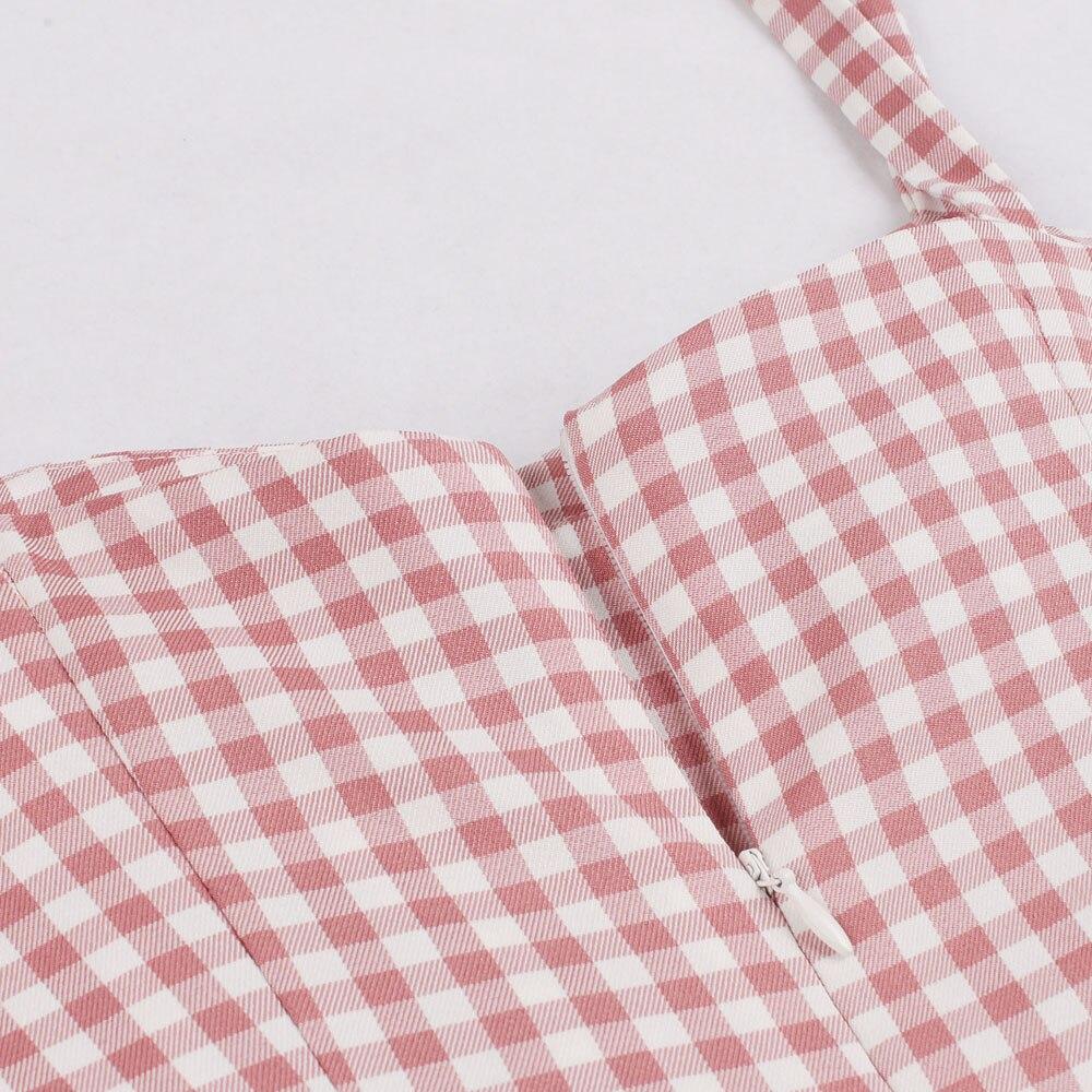 50-Es Évek Gingham Ruha