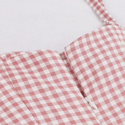 50-Es Évek Gingham Ruha