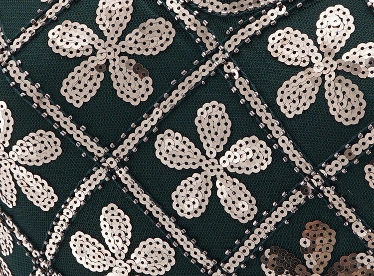 20-As Évek Charleston Ruha - Zöld És Arany