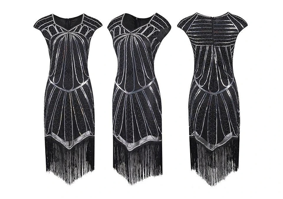 20-As Évek Charleston Ruha Ezüst