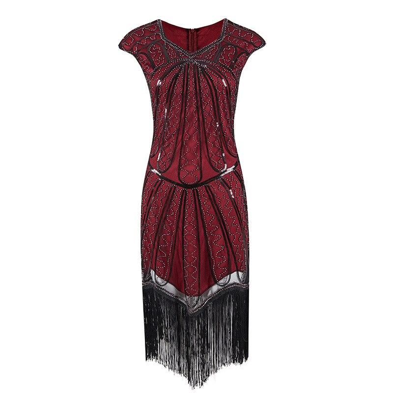 20-As Évek Charleston Dress Red