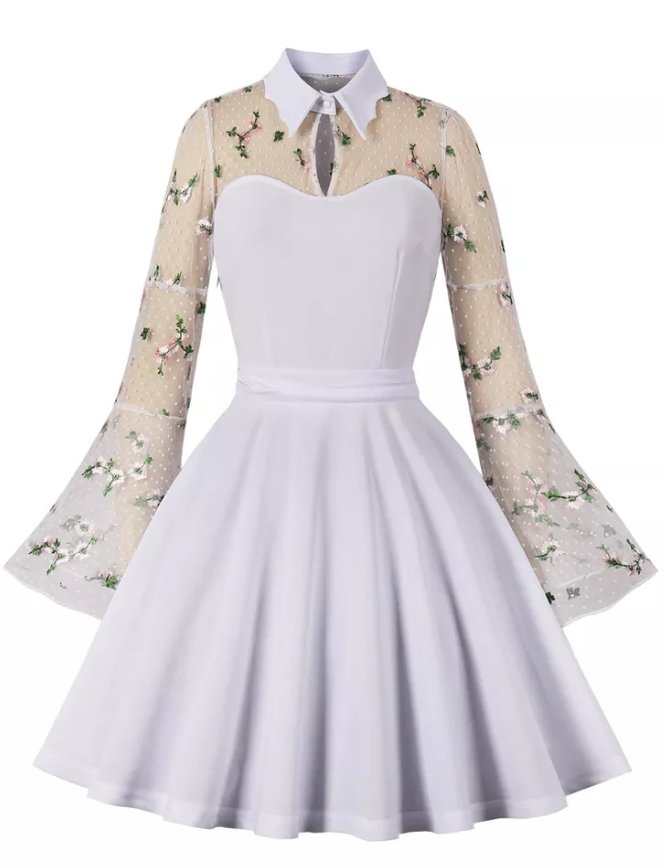 Vintage Elegáns Esküvői Ruha