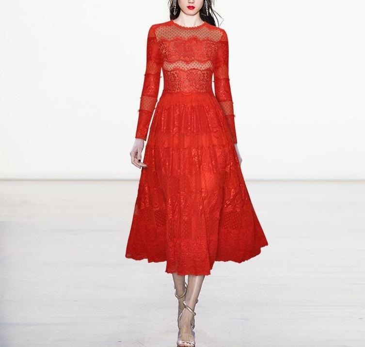 Vintage Piros Estélyi Ruha