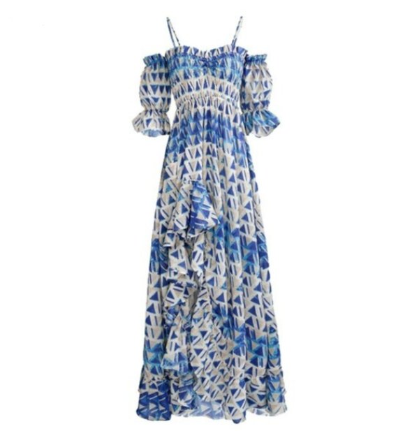 Kék Vintage Estélyi Ruha