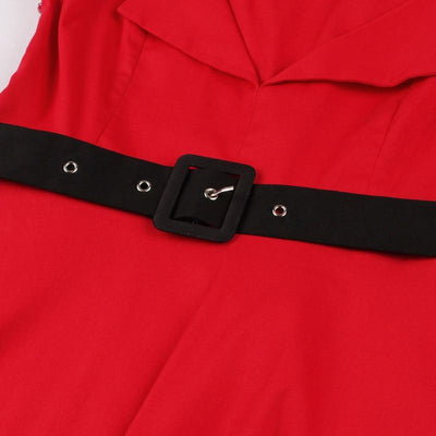 Vintage Rockabilly Piros Estélyi Ruha
