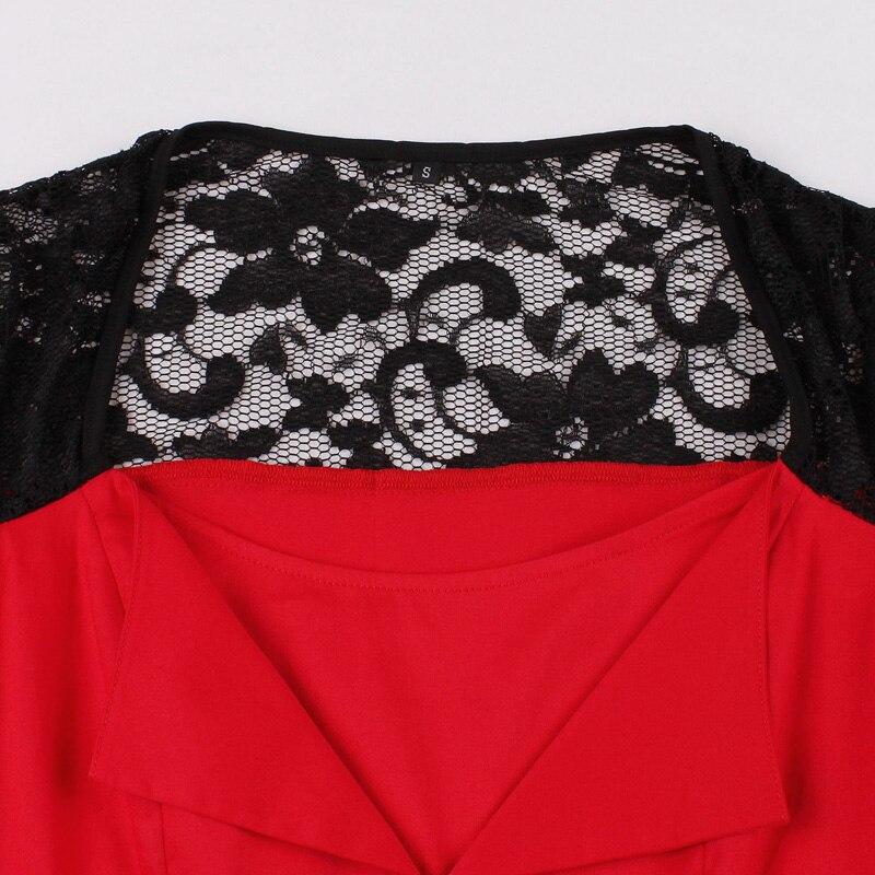 Vintage Rockabilly Piros Estélyi Ruha