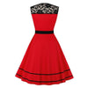 Vintage Rockabilly Piros Estélyi Ruha