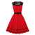 Vintage Rockabilly Piros Estélyi Ruha