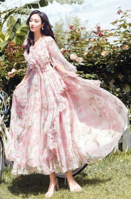 Vintage Rózsaszín Csipke Ruha