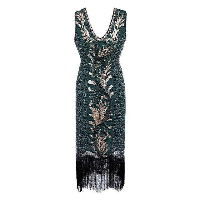 Zöld És Arany Gatsby Spirit Ruha