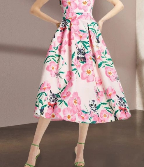 Női Vintage Nyári Ruha