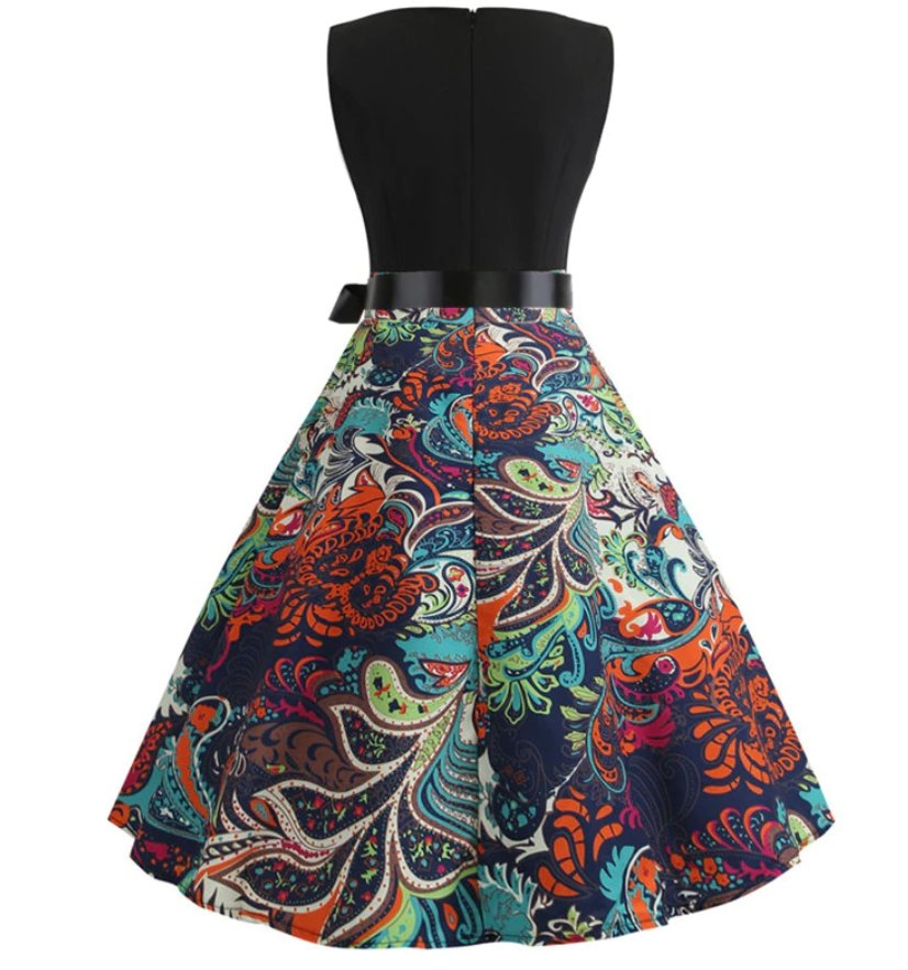 50-Es Évek Kiszélesedő Estélyi Ruha