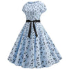 Vintage Music Blue Flared Ruha