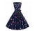 Vintage Navy Flowers Lobogó Ruha