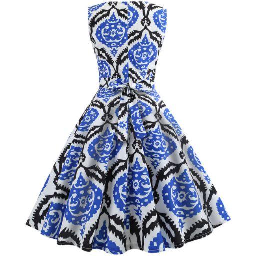 50-Es Évek Fekete-Kék Ruha