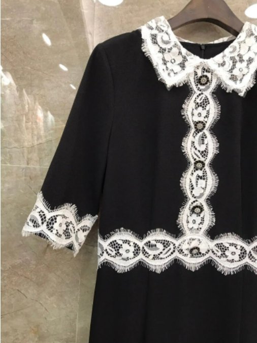 Vintage Fekete Hüvelyes Ruha