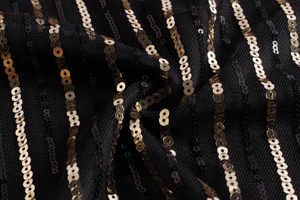 Fekete És Arany Rövid Gatsby Ruha