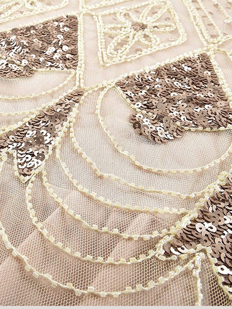 Elefántcsont Haute Couture Hosszú Gatsby Ruha