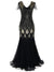 Fekete És Arany Hosszú Haute Couture Gatsby Ruha