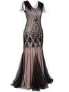 Rózsaszín Haute Couture Hosszú Gatsby Ruha