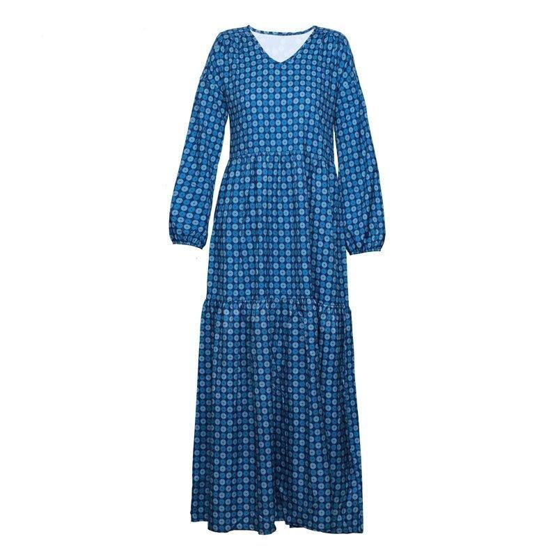 Kék Vintage Maxi Ruha