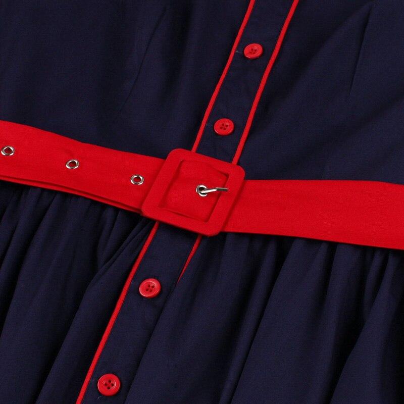 Sötétkék Rockabilly Ruha