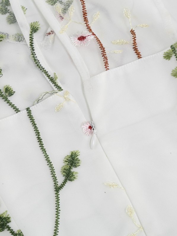 50-Es Évek Stílusú Vintage Virágos Ruha