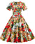 50-Es Évek Vintage Patchwork Stílusú Ruha