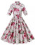 50-Es Évek Vintage Roses Stílusú Ruha