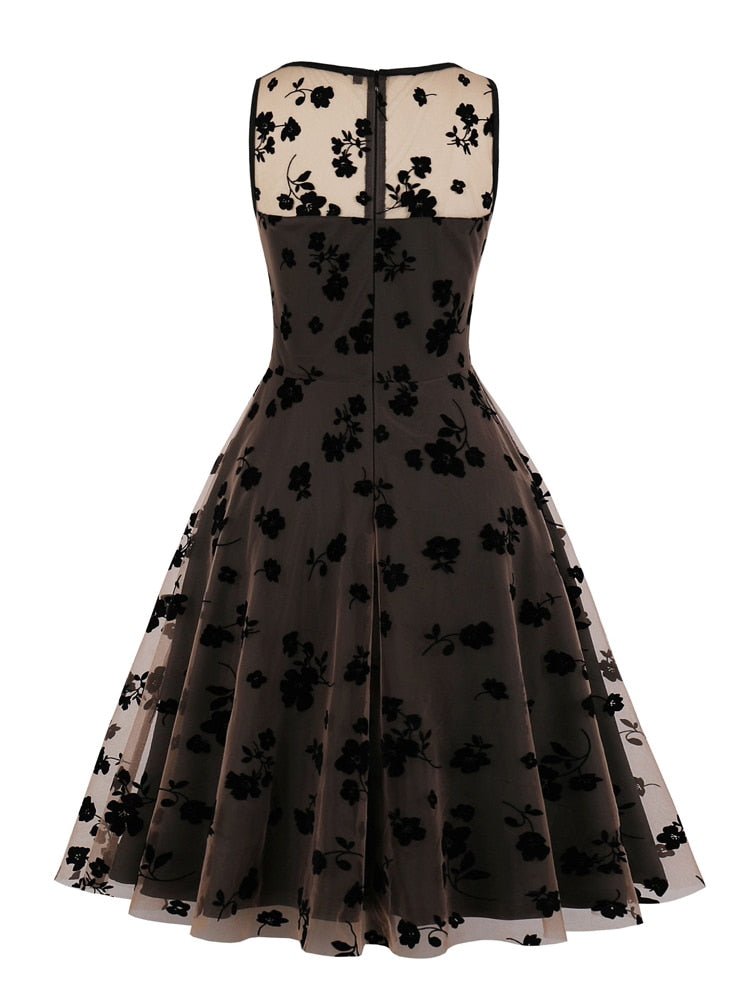 Vintage Stílusú Ruha, Nagy Méretű Barna