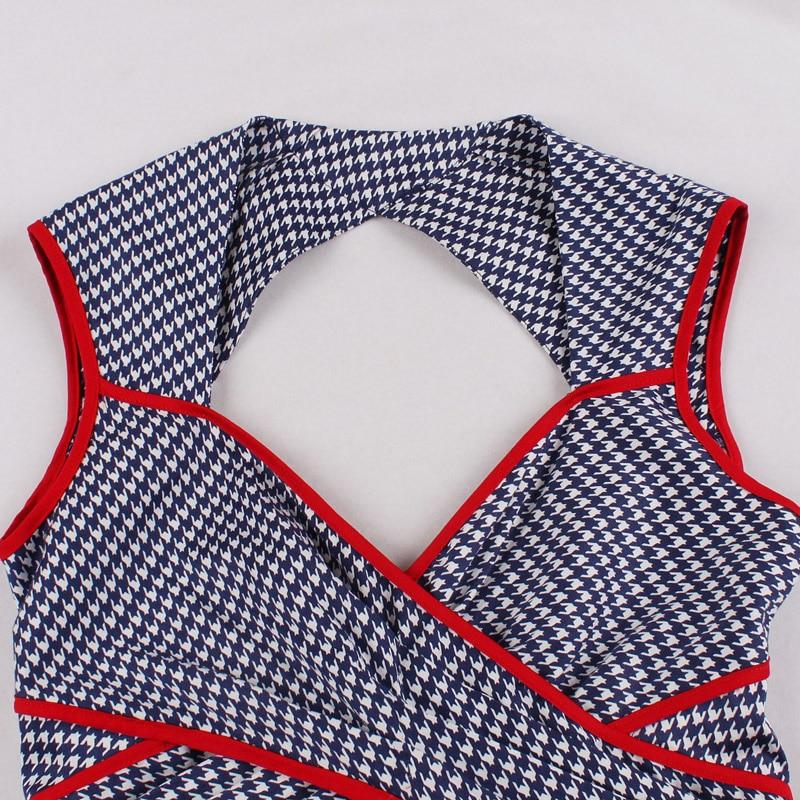 Kék Vintage Kötényes Ruha