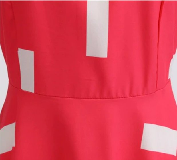 Vintage Trapéz Ruha Csipkegallérral