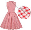 Vintage Gingham Ruha Zsebek