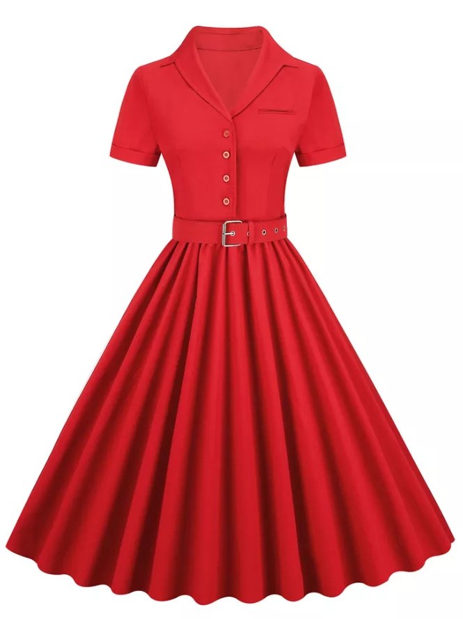 Vintage 1950 Piros Ruha