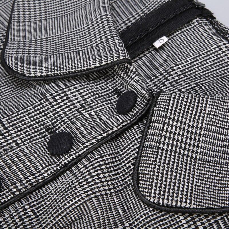 Vintage 50-Es Évek Ruha Szürke, Rövid Ujjú