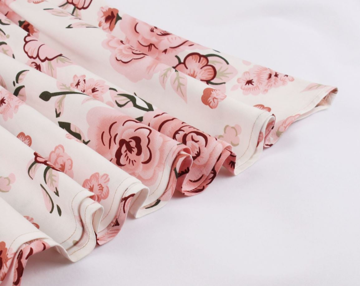 Vintage 50-Es Évek Molett Rózsaszín Ruha