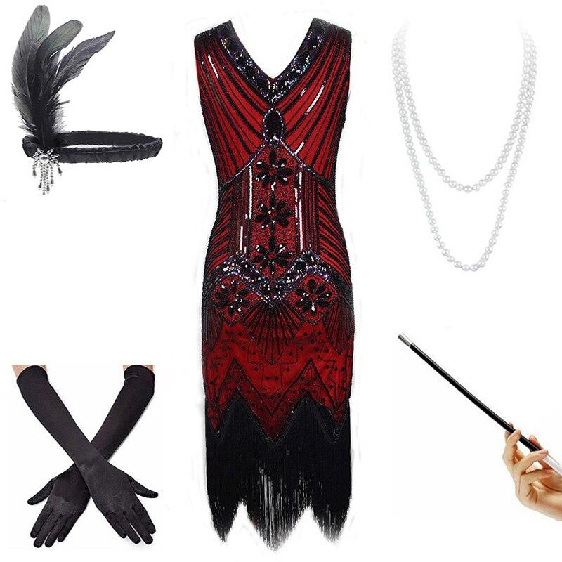 Vintage 20-As Évek Piros Ruha