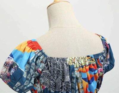 Vintage 60-As Évek Patchwork Ruha