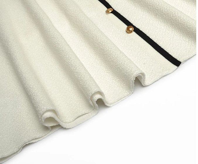 Vintage 40-Es Évek Art Fehér Ruha