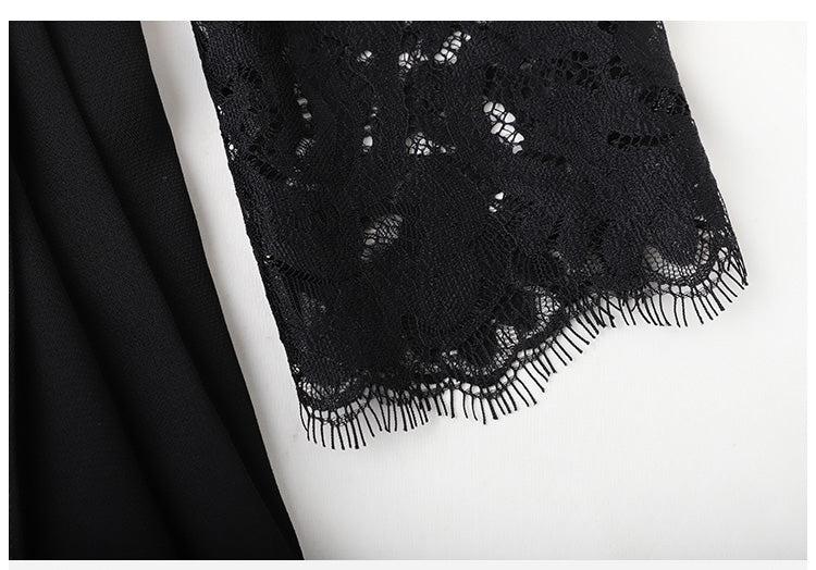 Vintage 40-Es Évek Tervezői Ruha Fekete