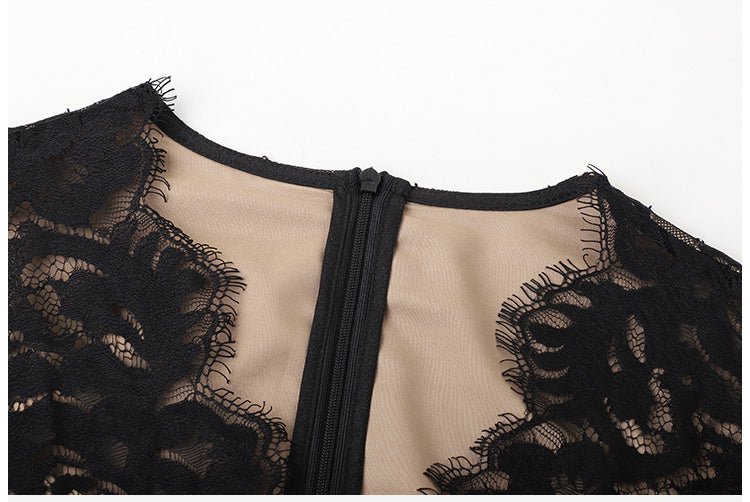 Vintage 40-Es Évek Tervezői Ruha Fekete