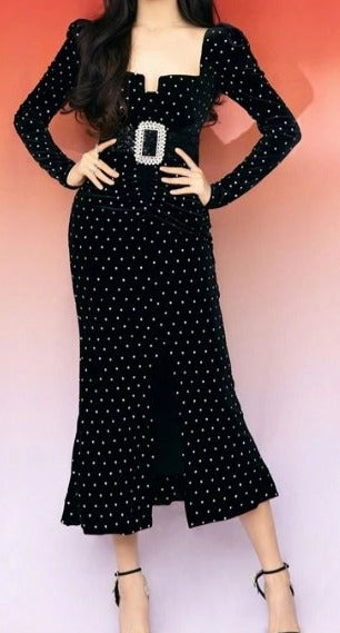 Vintage 40-Es Évek Elbűvölő Ruha