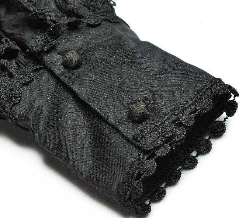 Vintage 40-Es Évek Lámpás Ujjú Ruha