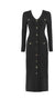 Vintage 40-Es Évek Fekete Bodycon Ruha