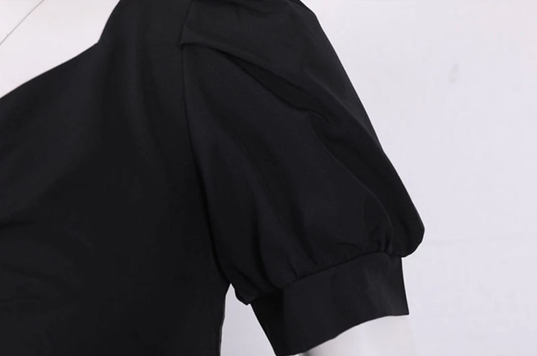 Vintage 50-Es Évek Fekete Ruha