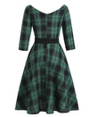 Vintage 50-Es Évek Tartan Ruha