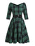 Vintage 50-Es Évek Tartan Ruha