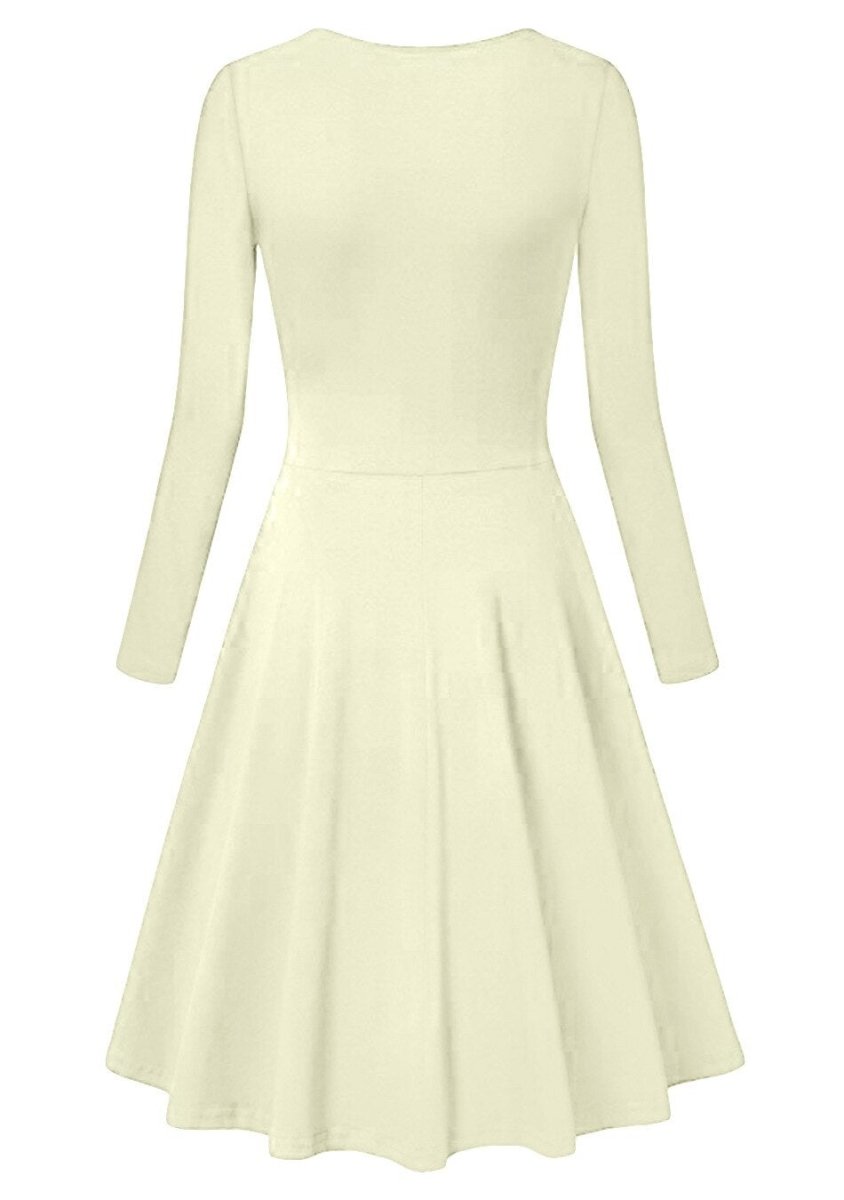 Vintage 60-As Évek Nagyméretű Bézs Ruha