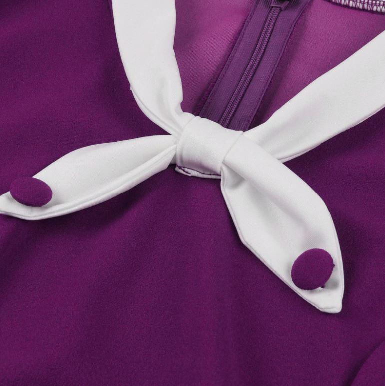 Vintage Őszi Lila Ruha